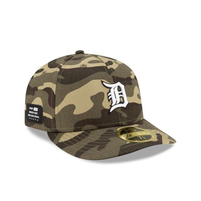 Detroit Tigers Gorra | New Era MLB Armed Forces Weekend Low Profile 59fifty Fitted Cap Mexico - Verdes